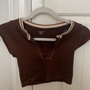 URBAN OUTFITTERS Out From Under brown top